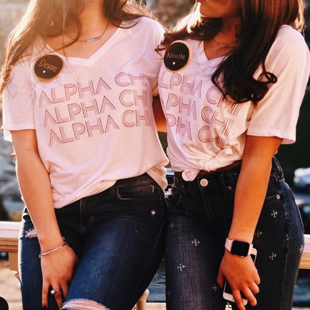 Alpha Chi Omega slouchy tee